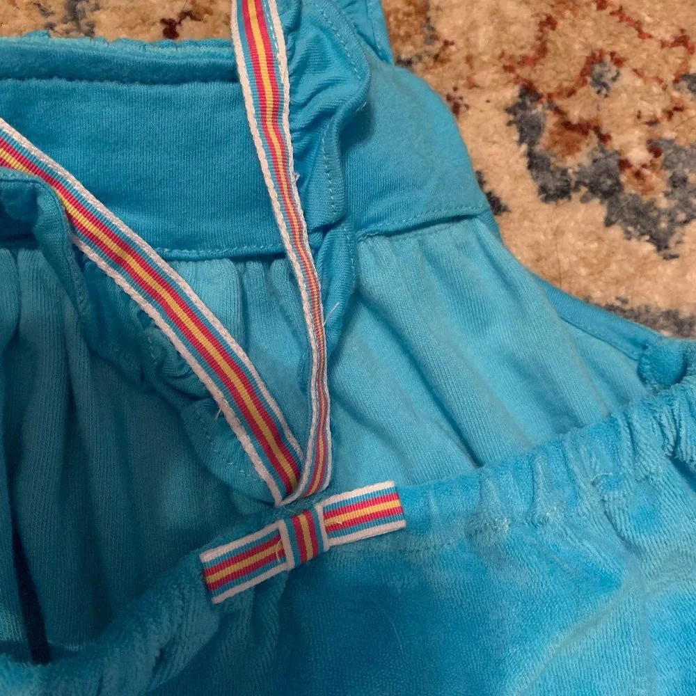 NWT RALPH LAUREN BLUE TERRY ROMBER SZ12MO